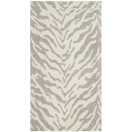 Safavieh 2 ft.-3 in. x 4 ft. Marbella Handwoven Accent Area Rug, Light Grey and Ivory MRB632A-24